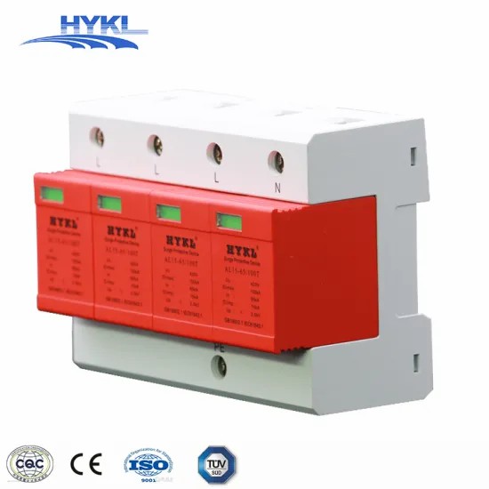 Hykl Best Price T1+T2 230V 420V 15ka 65ka 100ka SPD 4p SPD Narrow Size Lightning Surge Protective Device