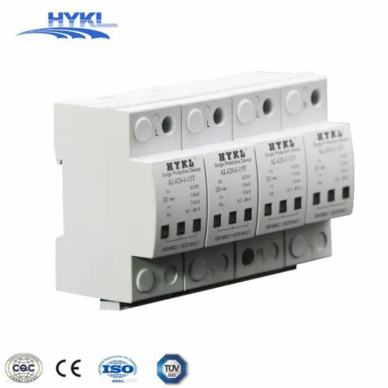 2p 3p 20ka 30ka 40ka DC 1000V Solar System T2 Class C Lightening Surge Suppressor