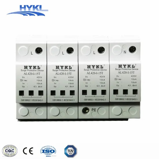 2p 3p 20ka 30ka 40ka DC 1000V Solar System T2 Class C Lightening Surge Suppressor