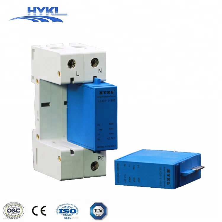 HYKL High Quality Distribution box 2P 25KA 420V Surge Protection Device