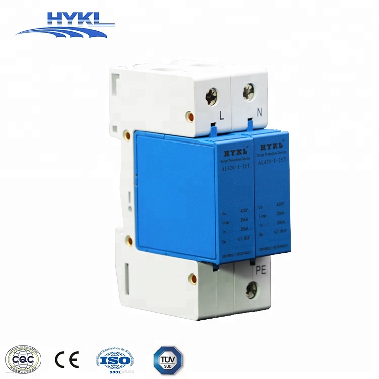 HYKL High Quality Distribution box 2P 25KA 420V Surge Protection Device