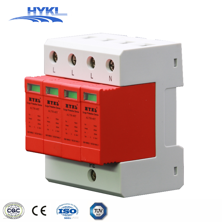 HYKL 2P L+N(PE) Uc 750v In 20ka Imax 40ka SPD Surge Protector Device Surge Arrester