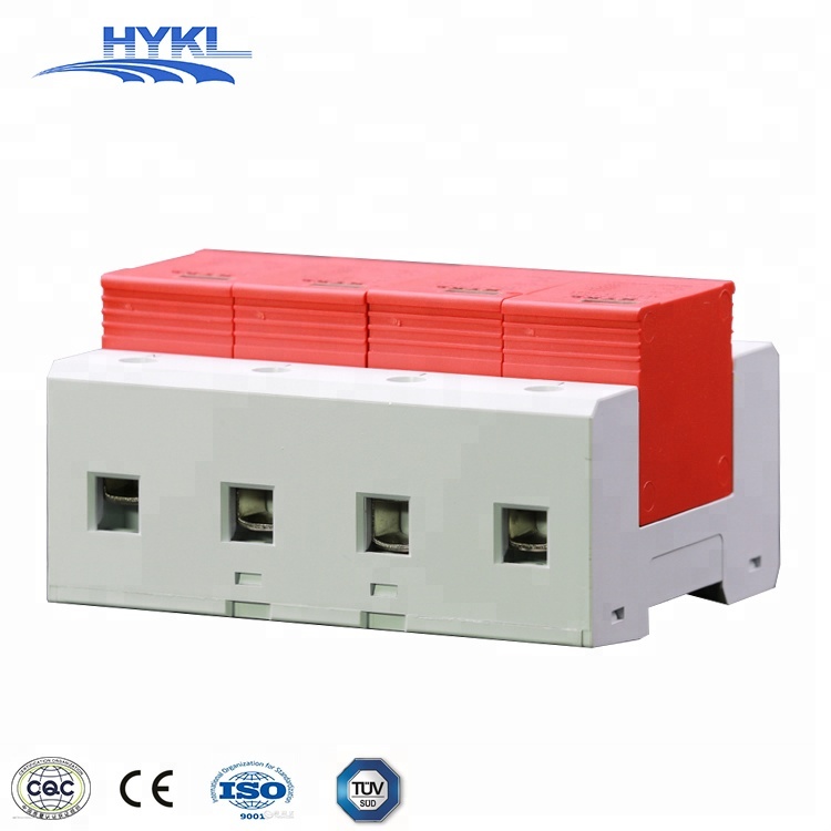 HYKL Class B+C Class I+II T1+T2 type three phase 4 pole SPD Surge Protection Devices