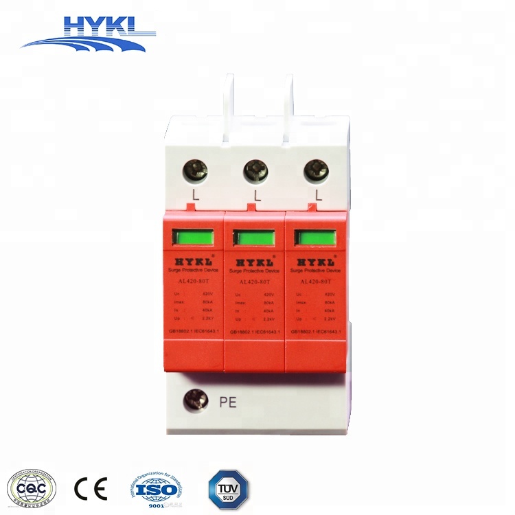 HYKL Class D/III 220Vac 20KA to 40KA Single Phase 2P Surge Protector SPD