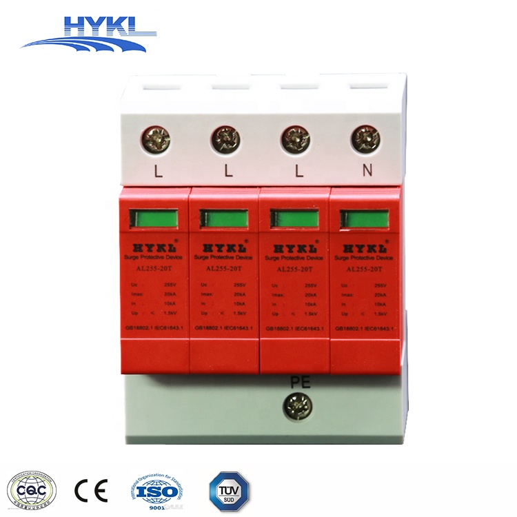 HYKL Thunder protection Lightning Un 220V AC Uc320V 10KA AC surge protector