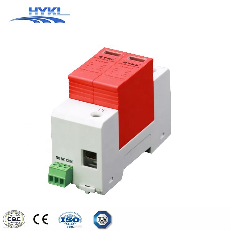 HYKL Class II+III house electrical application lightning protection spd 420V 25KA 50KA surge protective device 