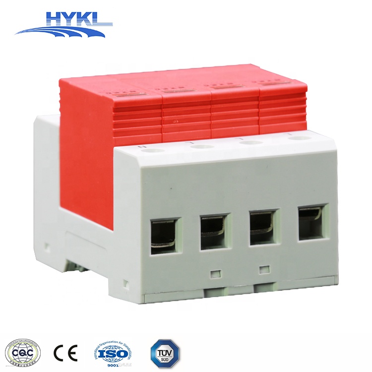 HYKL Outdoor Power 400V 10kA Surge Suppressor 4Pole Surge Protective Device 