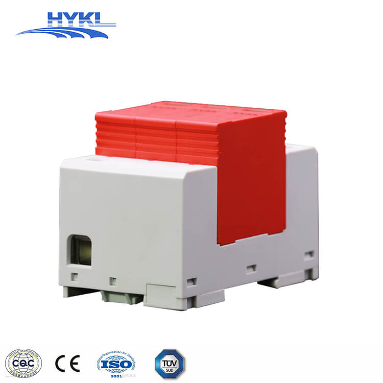 HYKL PV Solar Lightning Surge Suppressor 1500Vdc 30KA 60KA 2P 3 Pole Surge Protective Device SPD