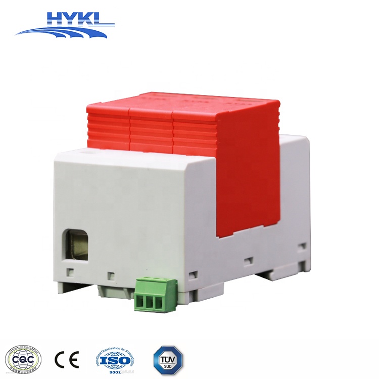 HYKL PV Solar Lightning Surge Suppressor 1500Vdc 30KA 60KA 2P 3 Pole Surge Protective Device SPD