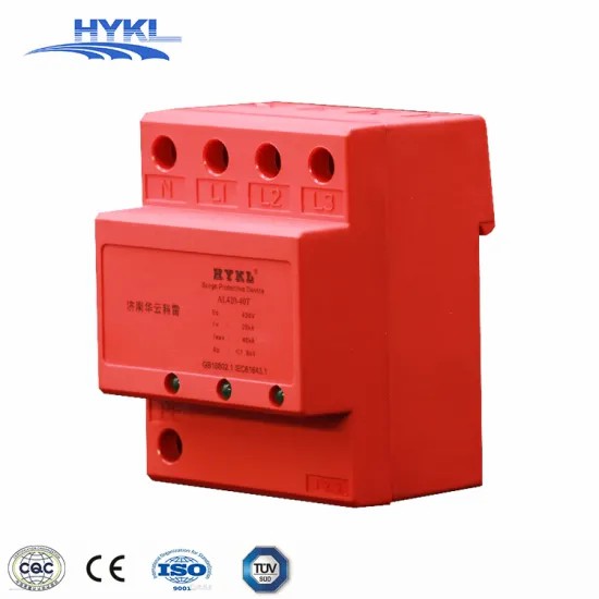 Low Voltage 20ka 40ka 2p 3p 4p 275V 420V 230V AC DIN Rail Surge Protective Device Lightning SPD