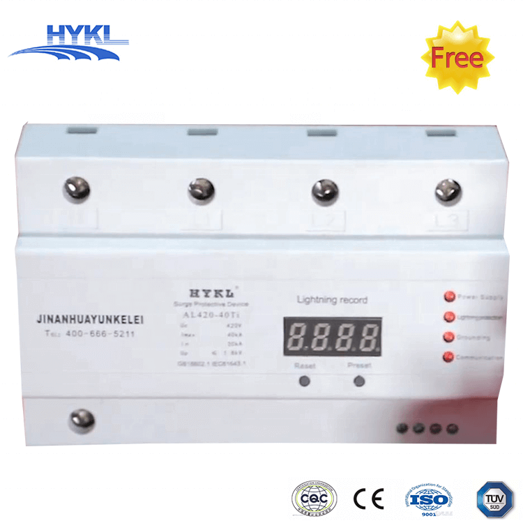 HYKL Type 1/2/3 3P+NPE In20KA Imax 40KA 420Vac Smart Surge Protective Device SPD